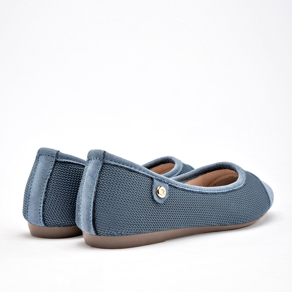 Flats Casuales Moramora Mujer Lissa Azul