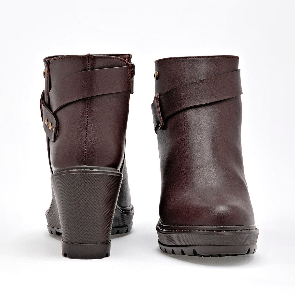 Botin Casual Mujer Moramora Masha Cafe Plataforma 8 Cm