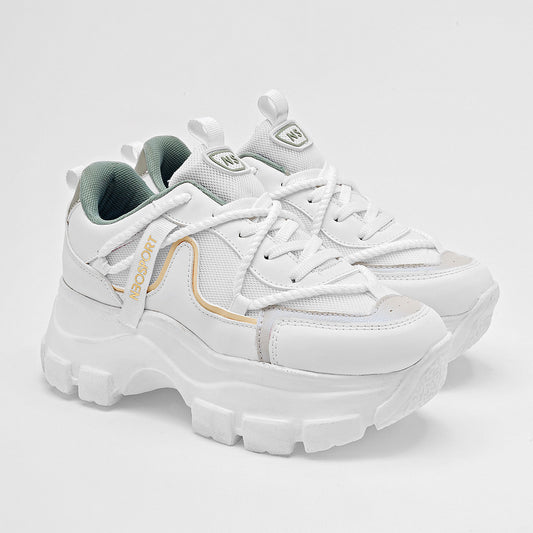 TENIS URBANO MUJER NEOSPORT 2244 BLANCO VERDE