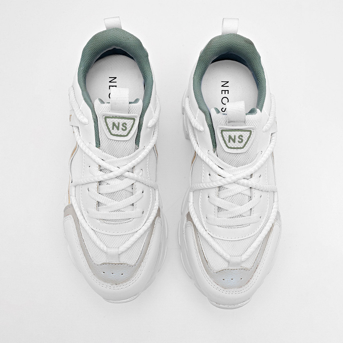 TENIS URBANO MUJER NEOSPORT 2244 BLANCO VERDE