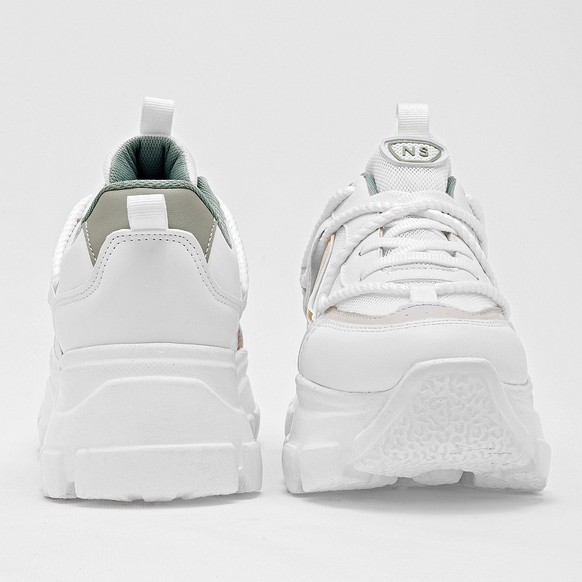 TENIS URBANO MUJER NEOSPORT 2244 BLANCO VERDE
