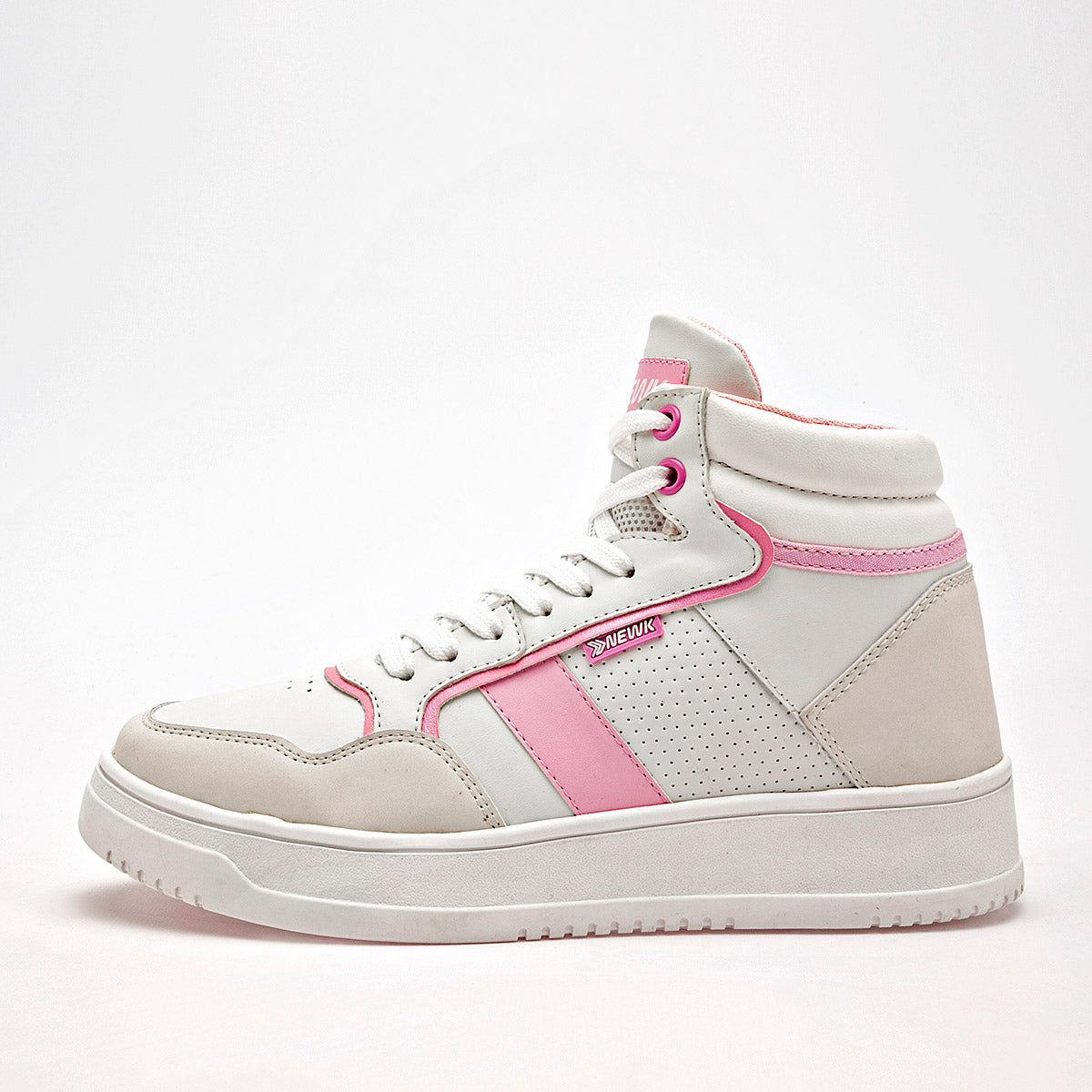 TENIS URBANO MUJER NEWK CT5001 BLANCO ROSA