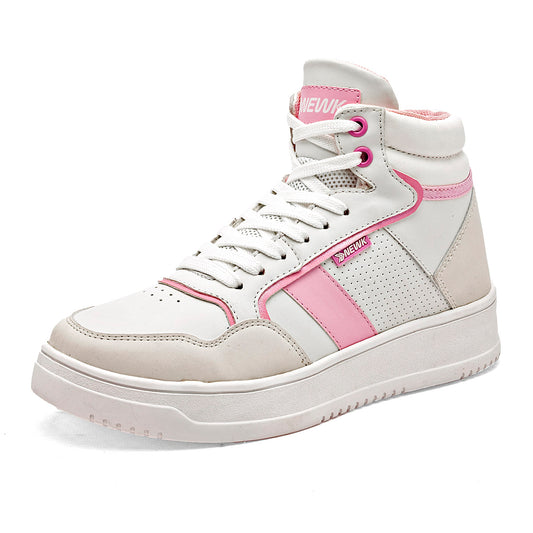 TENIS URBANO MUJER NEWK CT5001 BLANCO ROSA