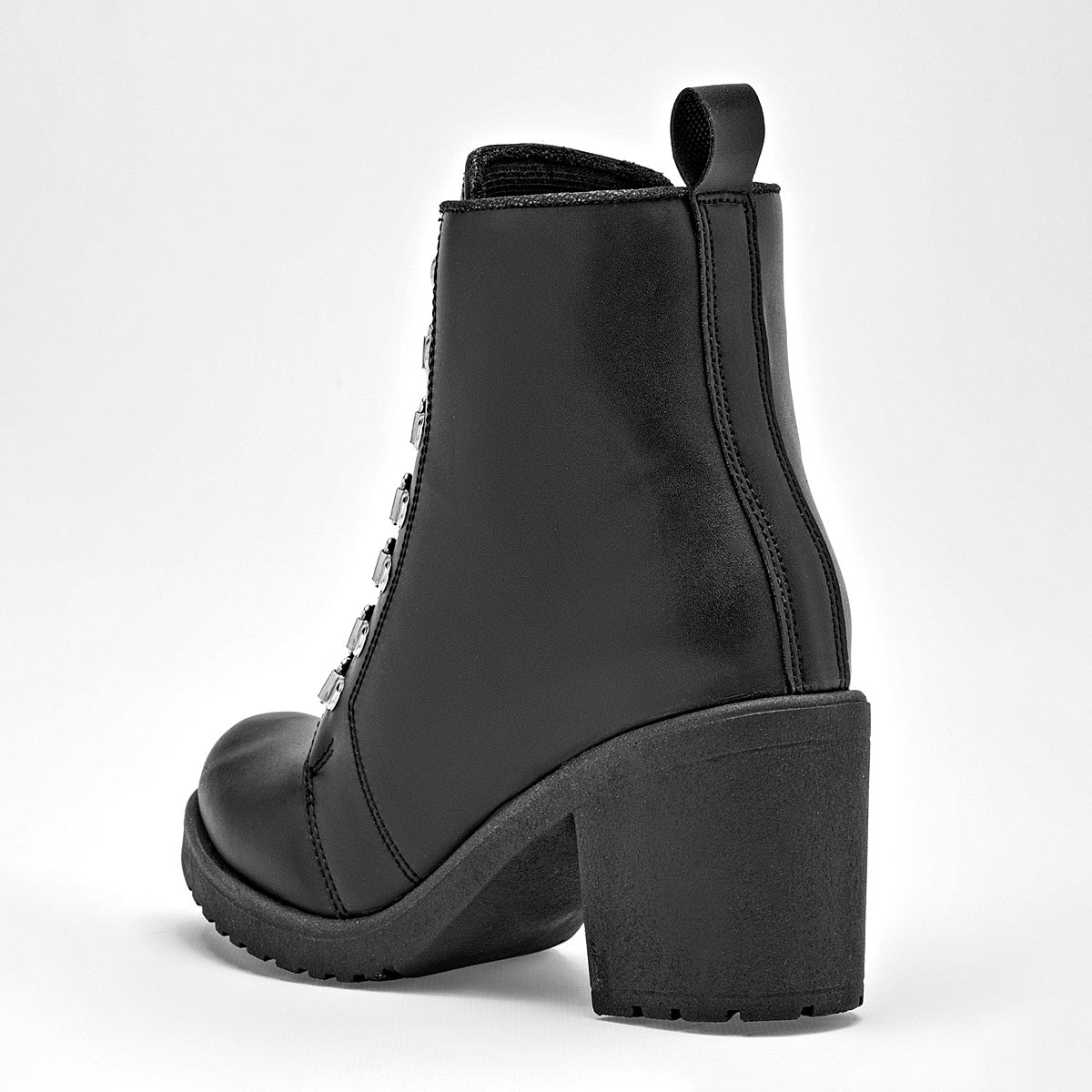 Bota Larga Queen Mujer 502511 Negro Tacon 7 Cm