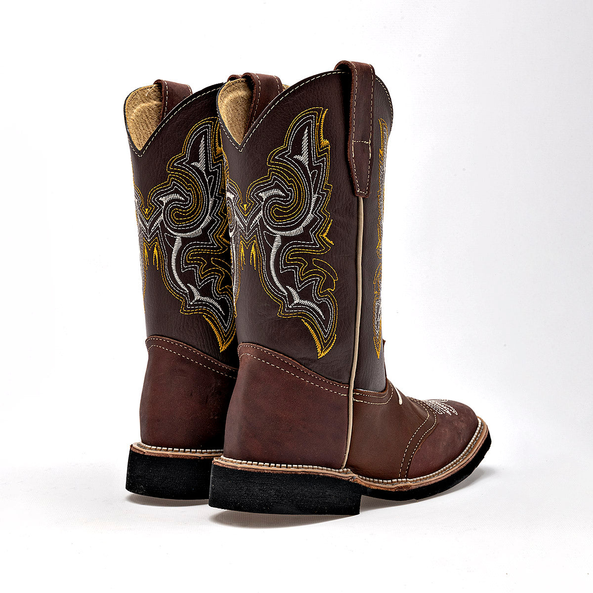 Bota Vaquera Risel Para Mujer 126 Color Cafe Tubo 25 Cm