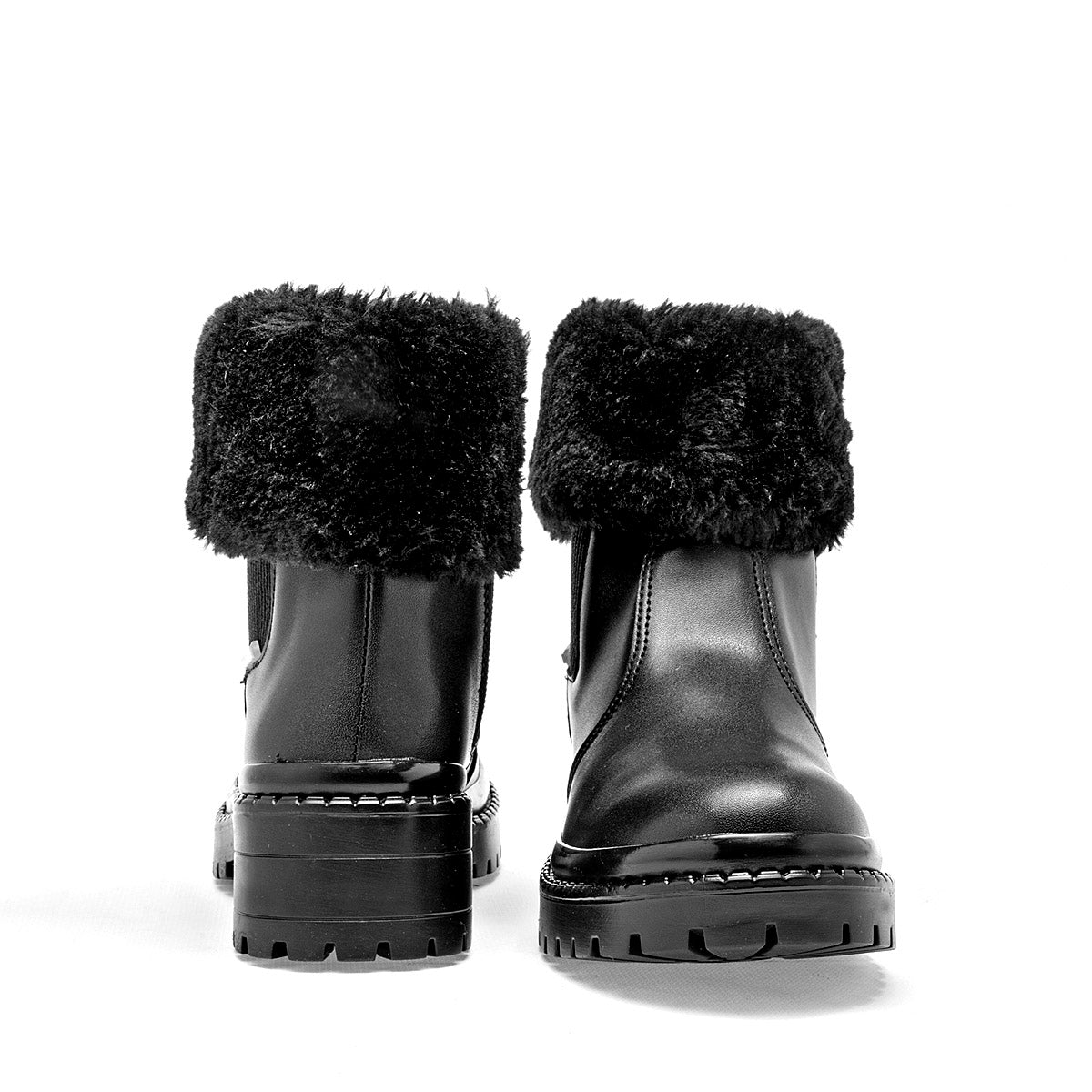 Botin Casua Niña Yuyin 25544 Negro tacon 4cm tubo 11 cm