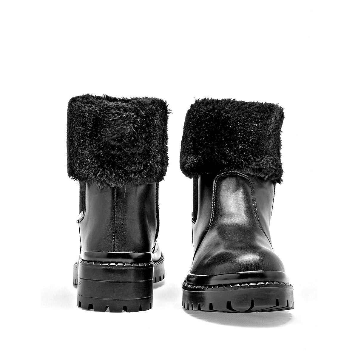 Botin Casual mujer Yuyin 25544 negro tacon 4cm tubo 11 cm