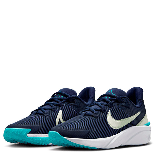 TENIS DEPORTIVO JUVENIL NIKE  Star Runner 4 NN (GS) MARINO VERDE