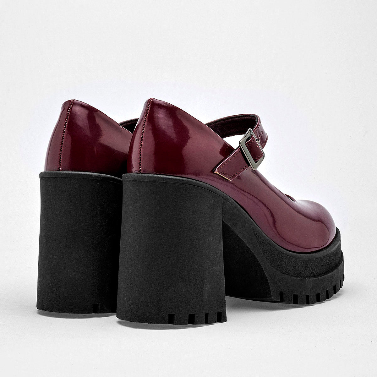 Zapato Tacon Charol Been Class Mujer 19523 Vino Tacon 10 Cm