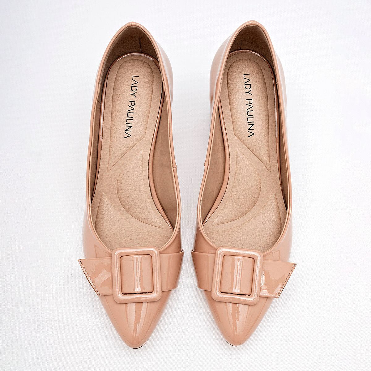 Zapatilla Cerrada Lady Paulina Mujer 16213 Beige Tacon 6 Cm