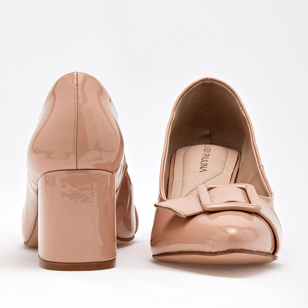 Zapatilla Cerrada Lady Paulina Mujer 16213 Beige Tacon 6 Cm