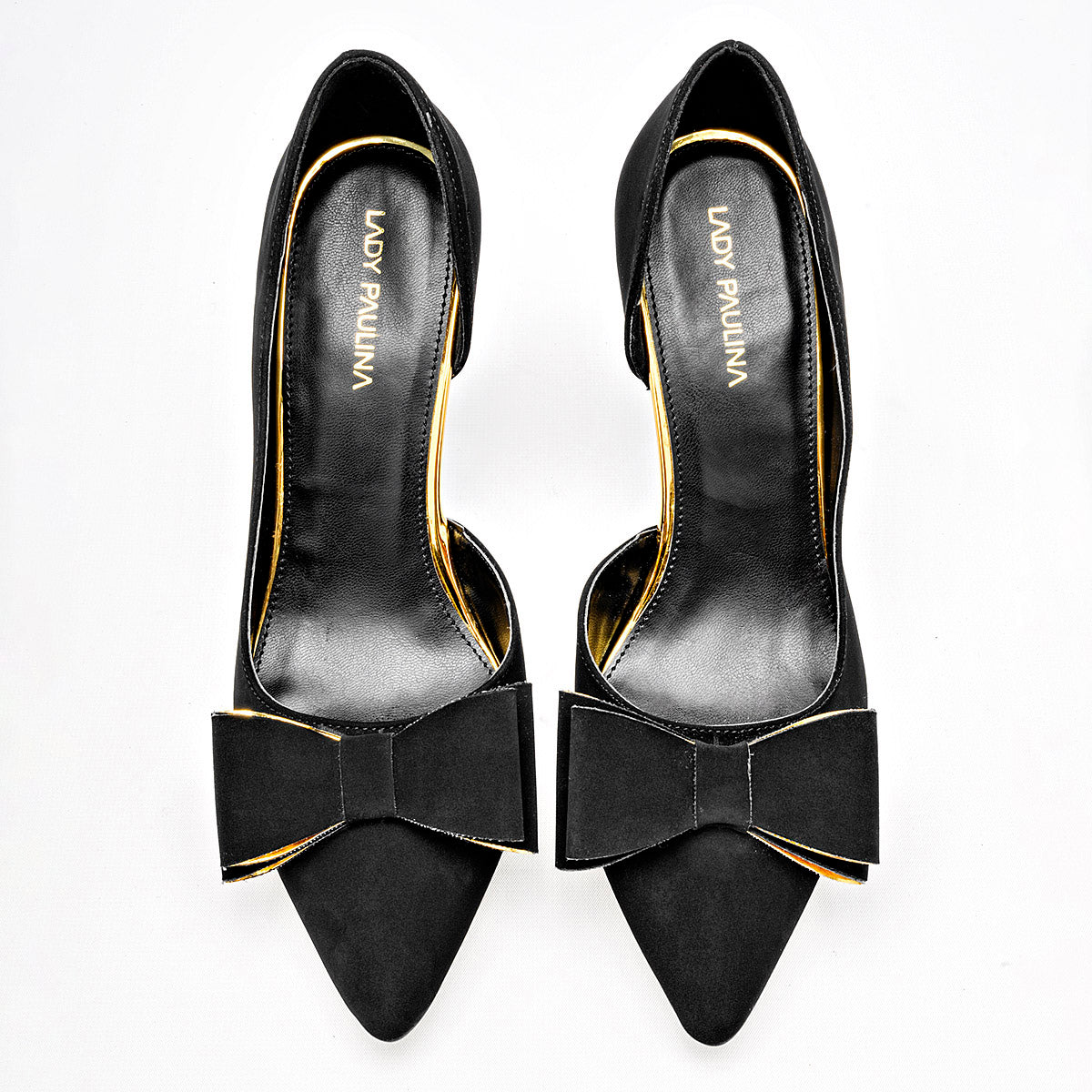 Zapatilla Csual Lady Paulina Mujer 28523 Negro Tacon 9 Cm
