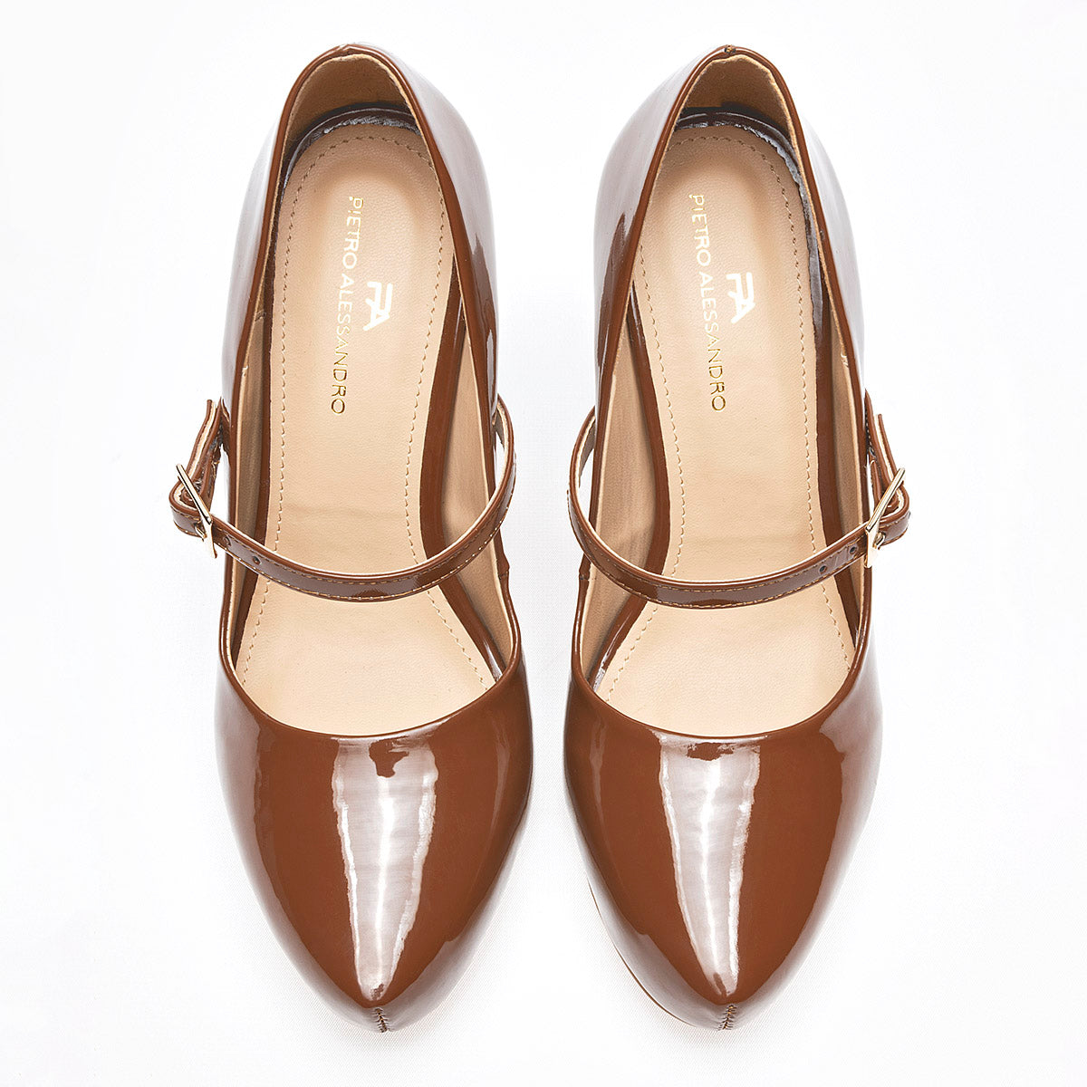 Zapatilla Casual Pietro Alessandro Mujer 1738 Cafe Tacon 11 cm