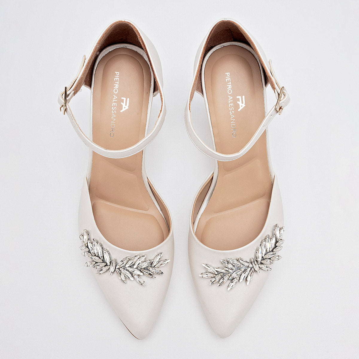 Zapatilla Casual Pietro Alessandro Mujer 2500 Beige Tacon 8 cm