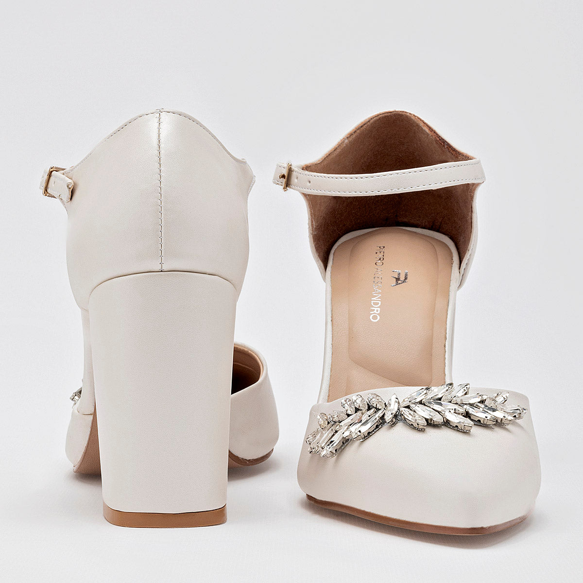 Zapatilla Casual Pietro Alessandro Mujer 2500 Beige Tacon 8 cm