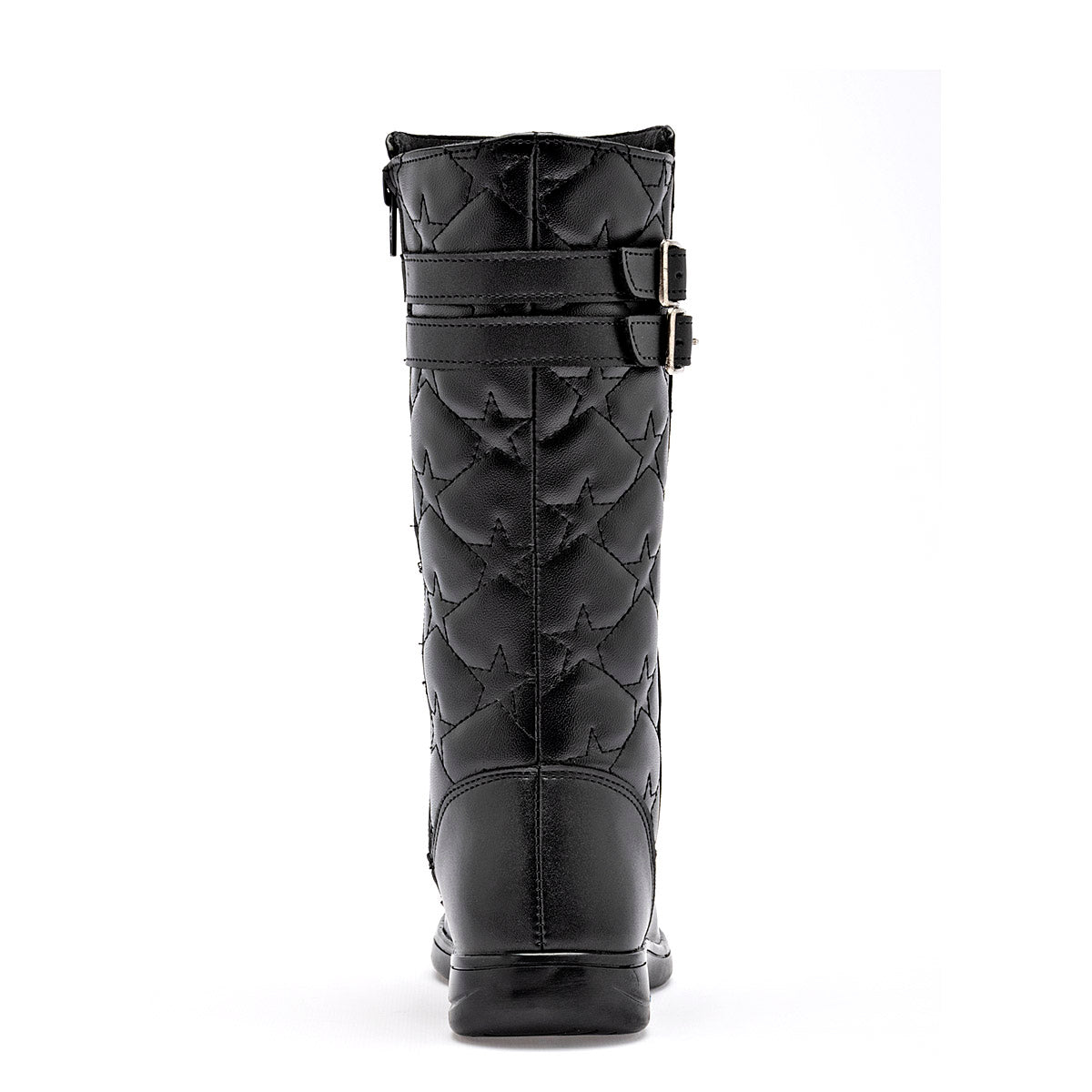 Bota Larga Niña Yuyin Para Mujer 25731 Color Negro Tubo23 Cm