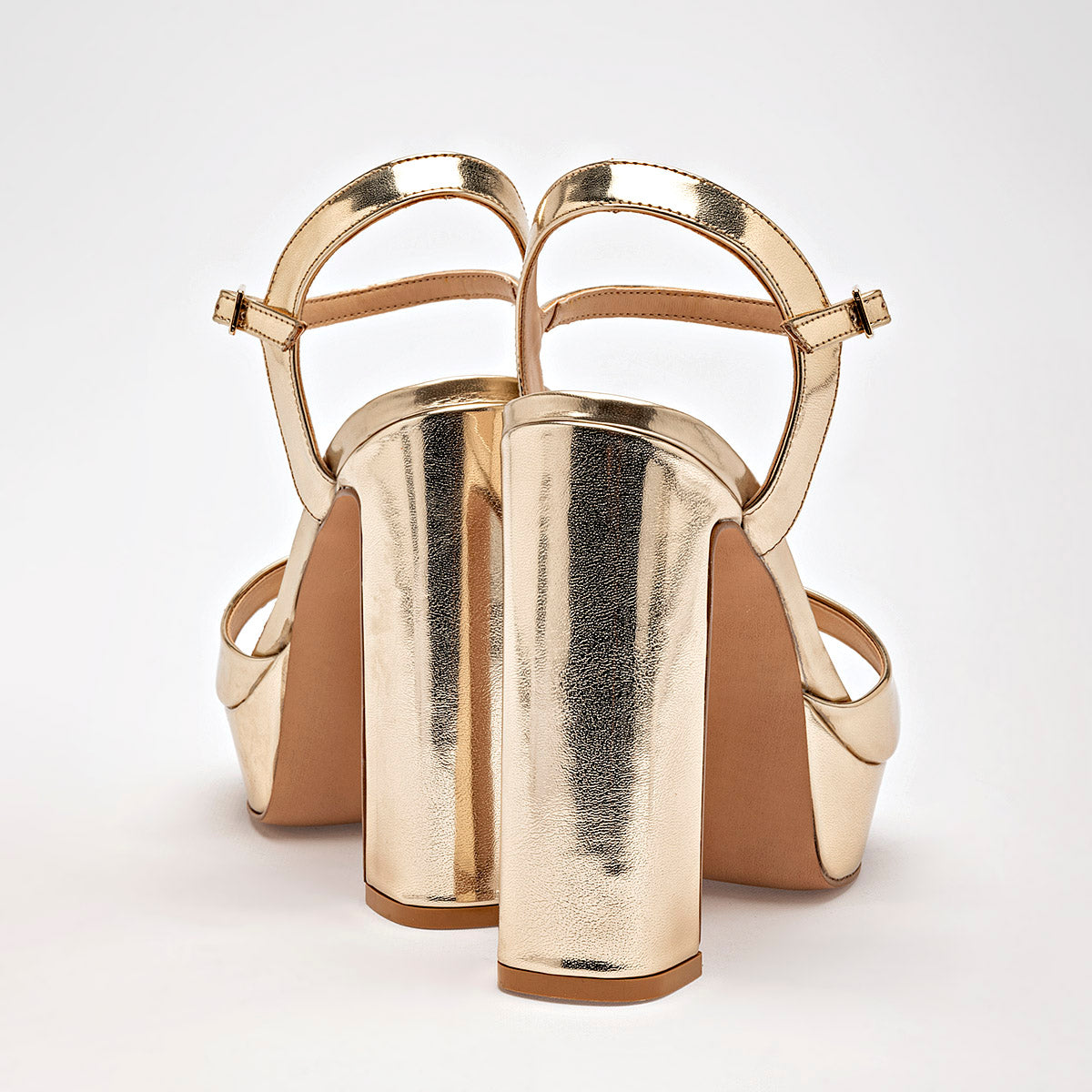 Zapatilla Casual Pietro Alessandro Mujer 1955 Oro Tacon 13 cm