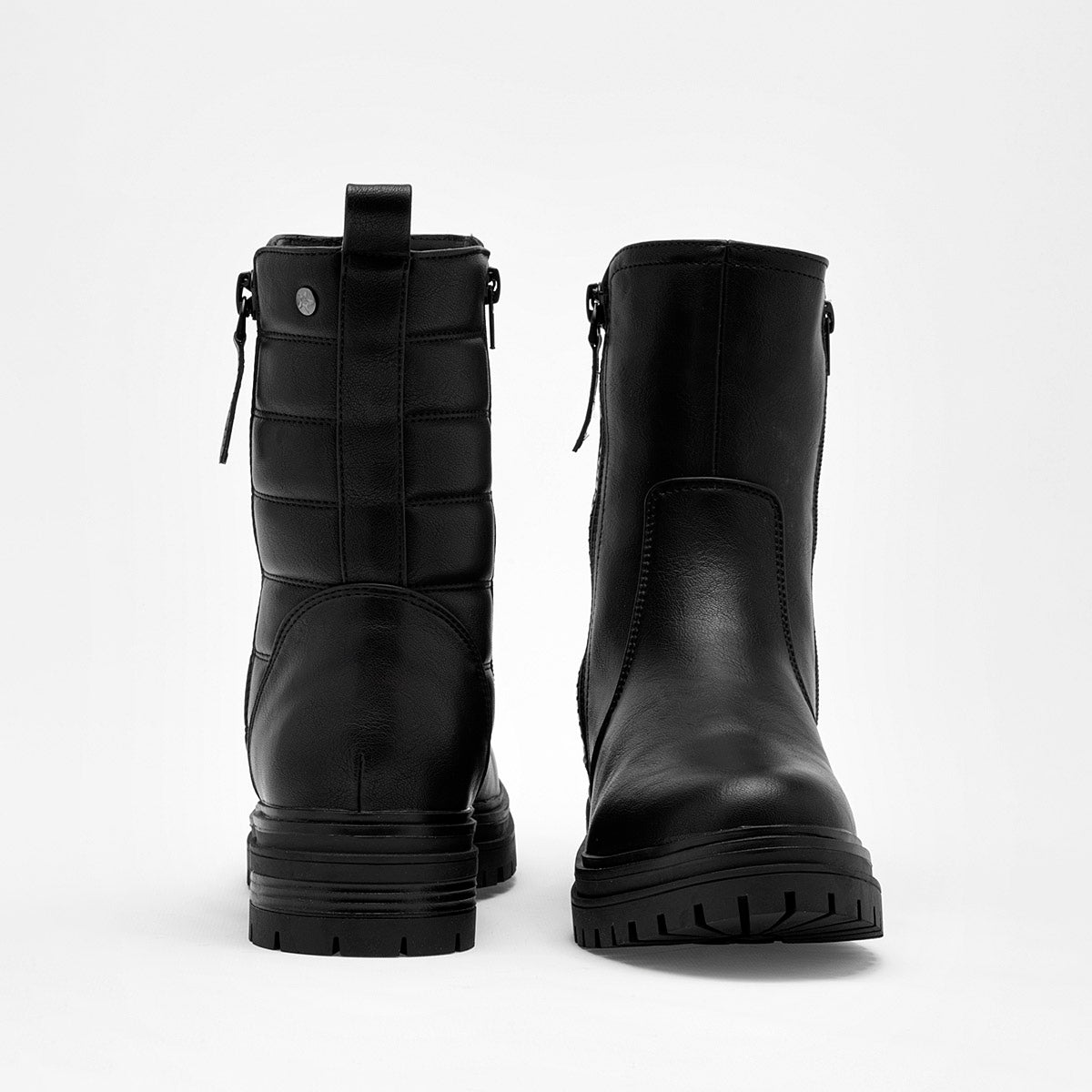 Botin Casual Clasben Mujer Celia Negro Tacon 4cm