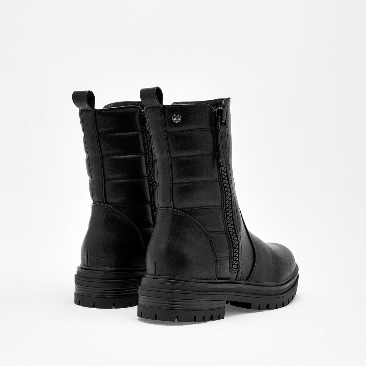 Botin Casual Clasben Mujer Celia Negro Tacon 4cm