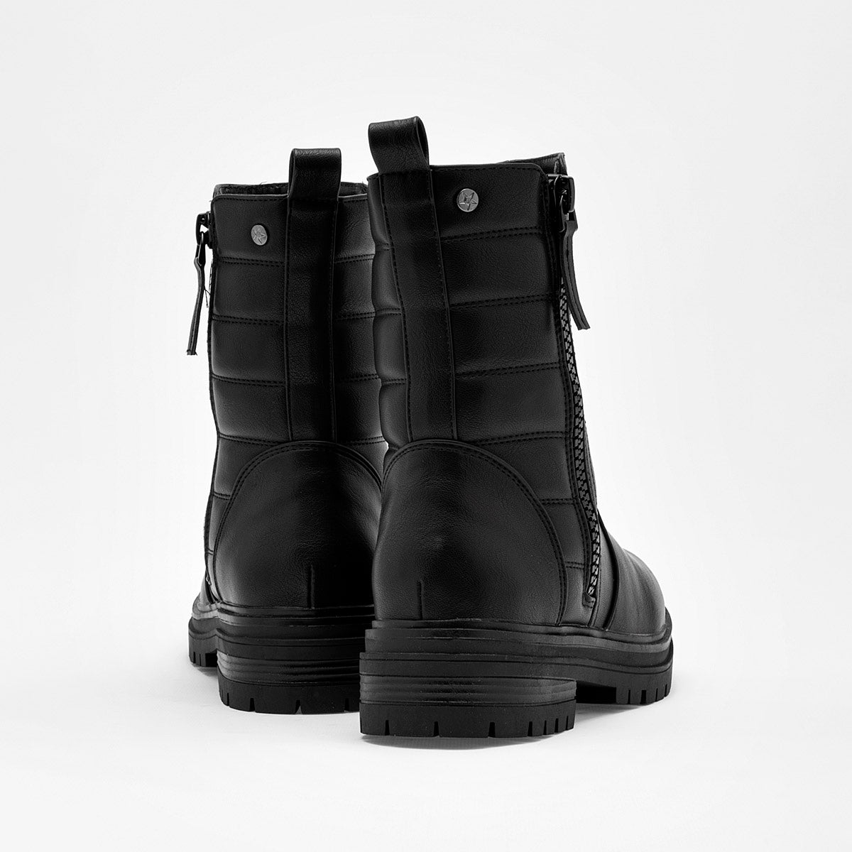 Botin Casual Clasben Mujer Celia Negro Tacon 4cm