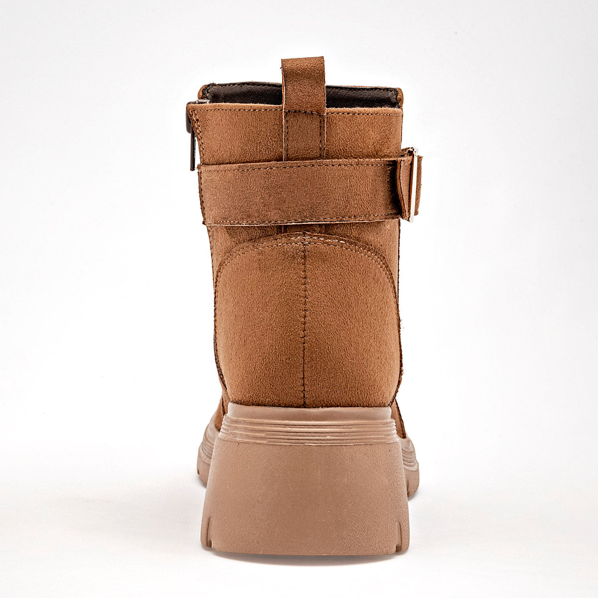 Botin Casual Green Love Mujer 95290 Camel Plataforma 5 Cm