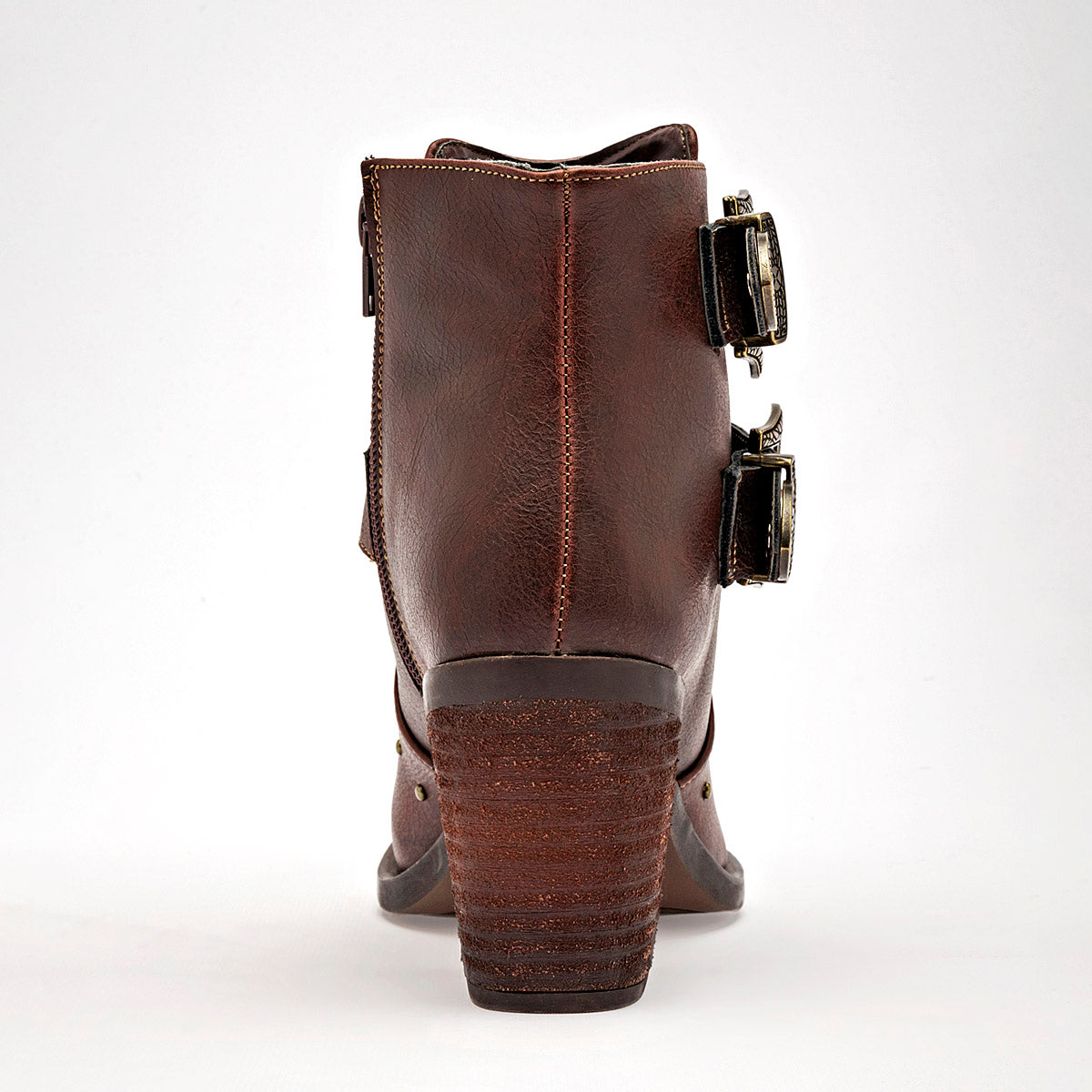 Bota Casual Lady One Mujer Ca5115 Cafe Tacon 7 Cm Tubo 10 Cm