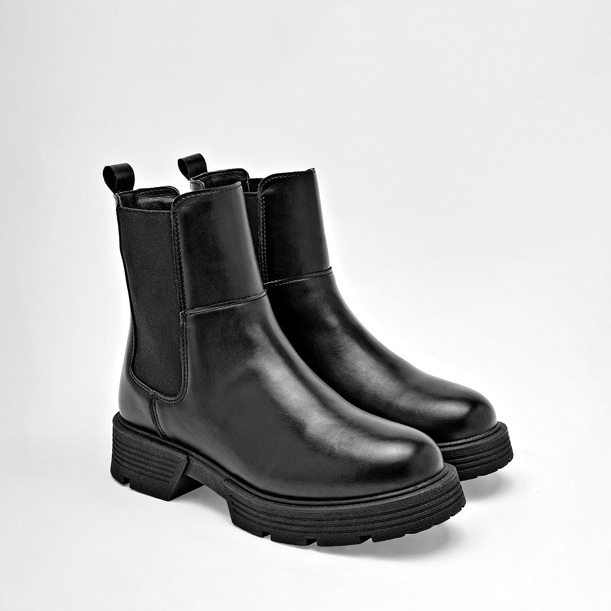 Botin Casual Moramora Mujer Ciara Negro Tacon 4 Cm