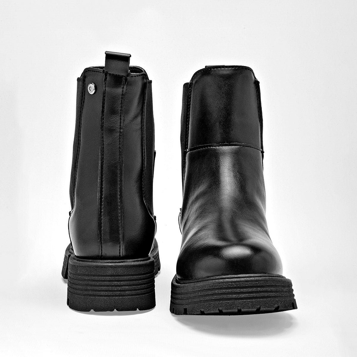 Botin Casual Moramora Mujer Ciara Negro Tacon 4 Cm