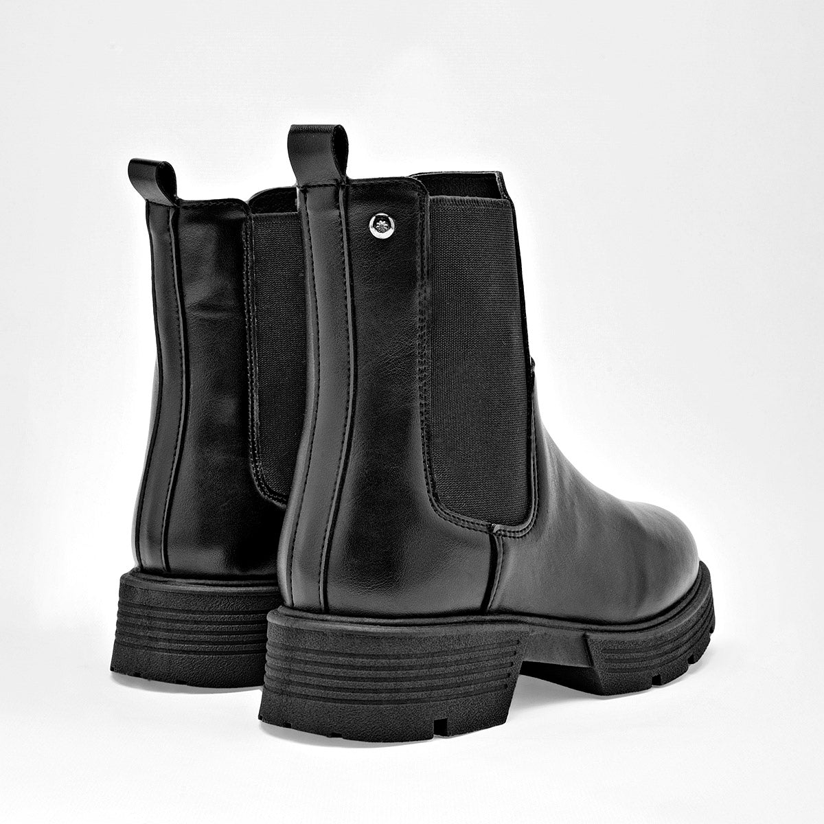 Botin Casual Moramora Mujer Ciara Negro Tacon 4 Cm