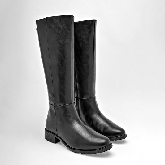 Bota Larga Moramora 1361709 Color Negro Tubo 36 Cm