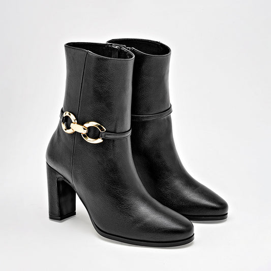 Bota Pietro Alessandro Mujer 5622 Negro Tacon 8 Cm