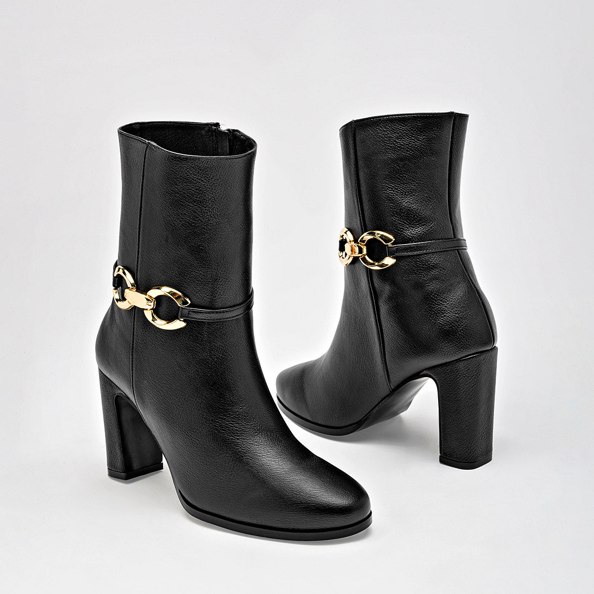 Bota Pietro Alessandro Mujer 5622 Negro Tacon 8 Cm