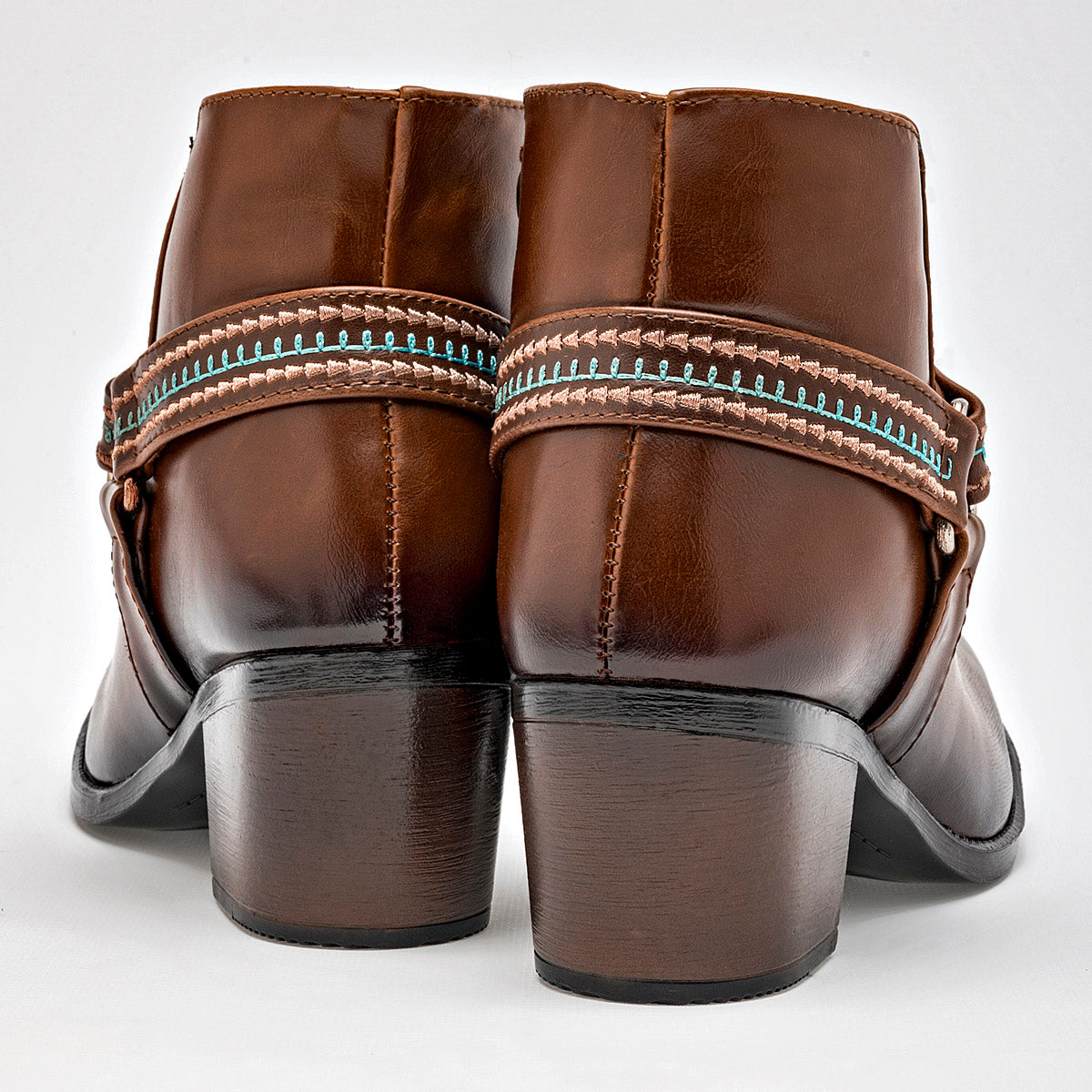 Bota Rumores Mujer 9740 Cafe Tacon 6 Cm Tubo 11 Cm