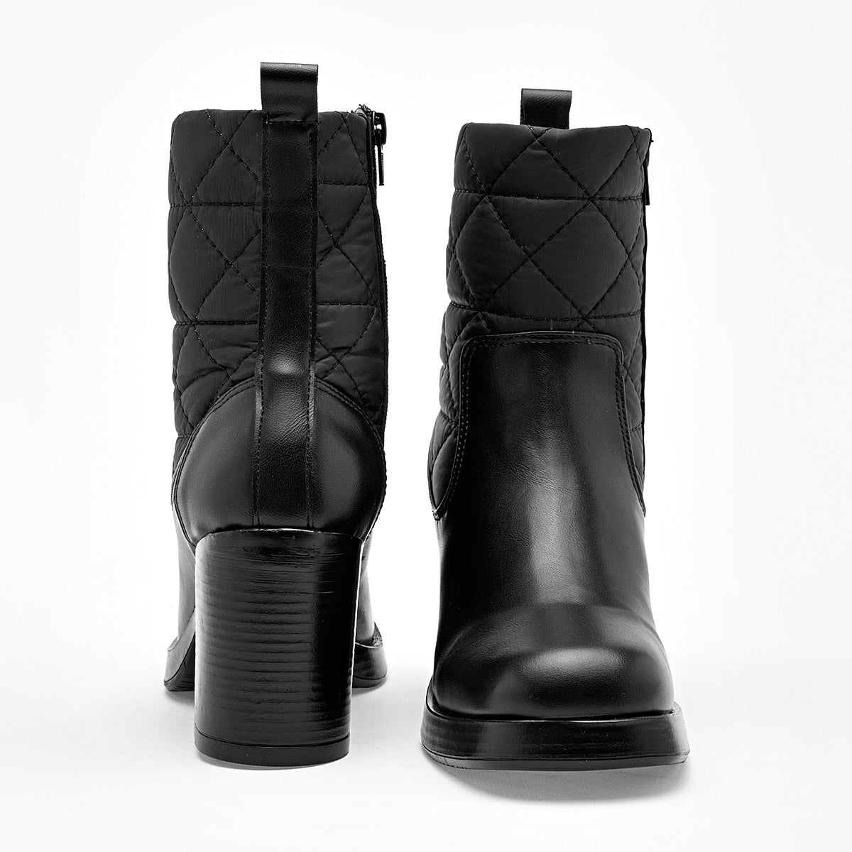 Botin Casual Taguesi Mujer 47308 Negro Tacon 8 Cm