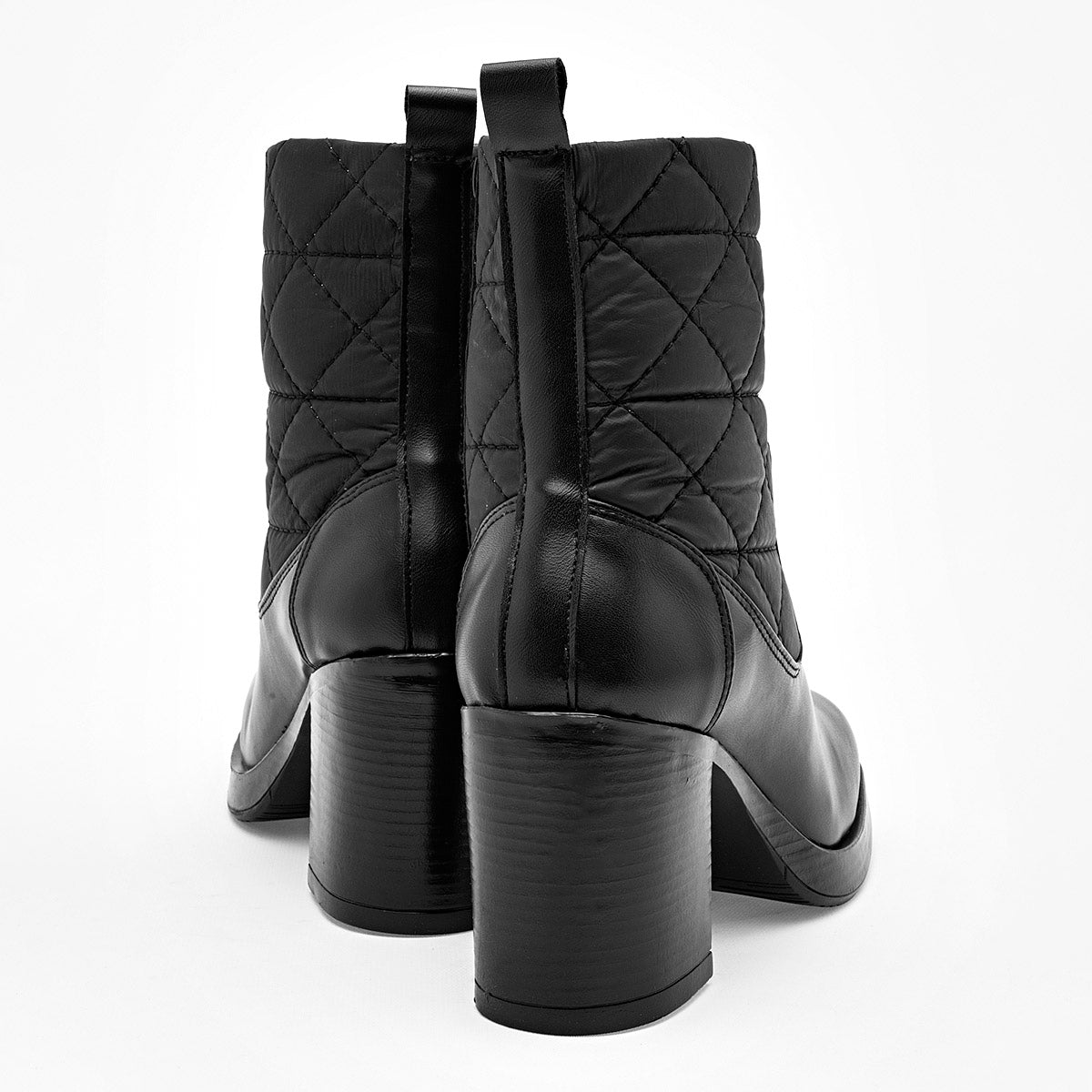 Botin Casual Taguesi Mujer 47308 Negro Tacon 8 Cm