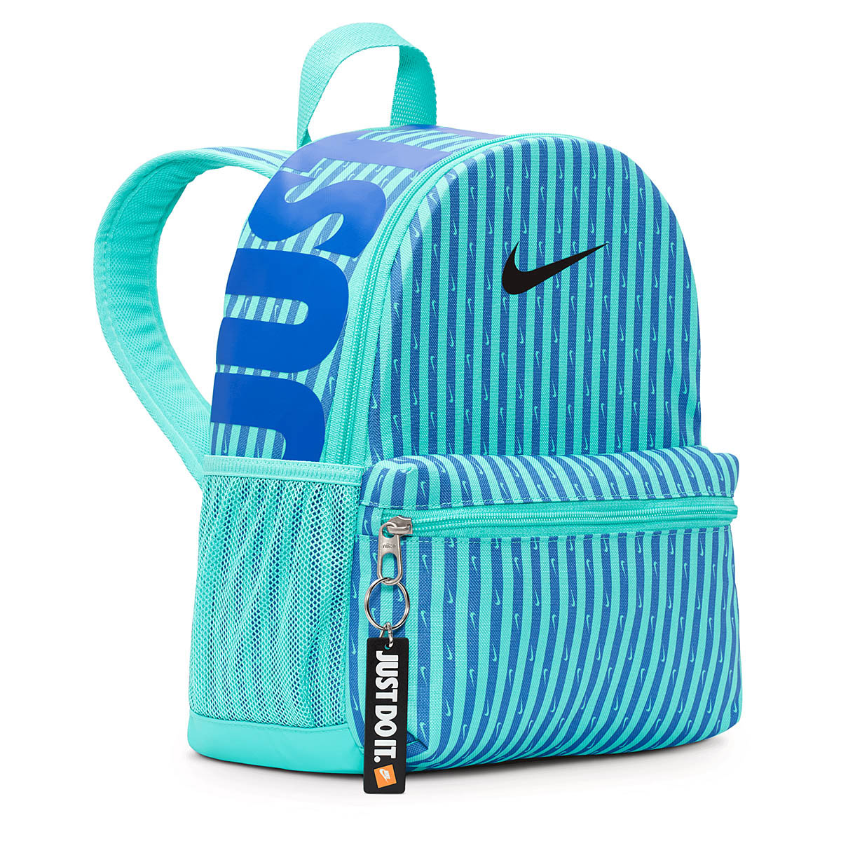 MOCHILA  NIKE Y  Brasilia JDI Mini Backpack-Aop AZUL VERDE