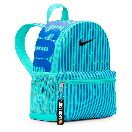 MOCHILA  NIKE Y  Brasilia JDI Mini Backpack-Aop AZUL VERDE