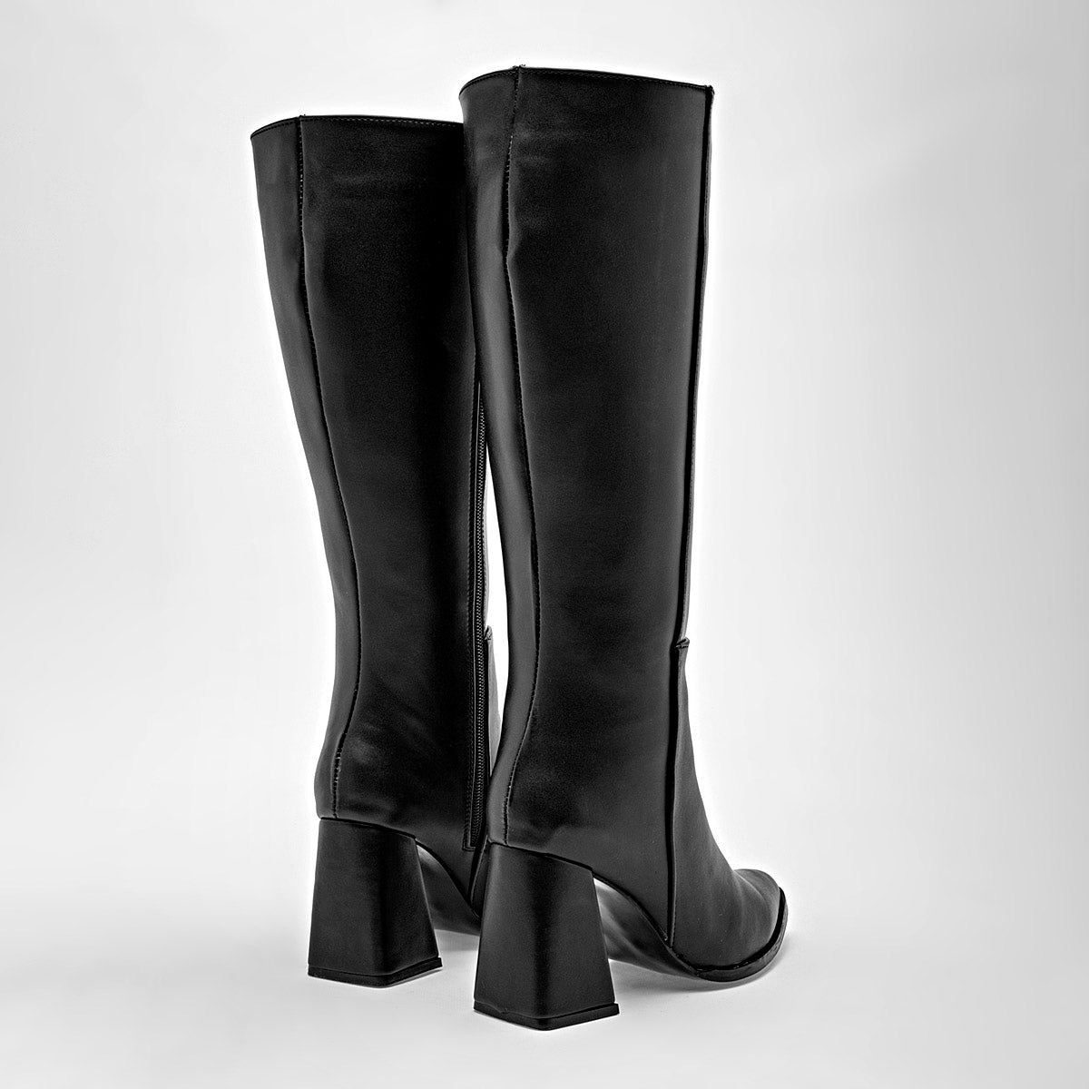 Bota Larga Mimar Para Mujer 721 Color Negro Tacon 8cm Tubo 40cm