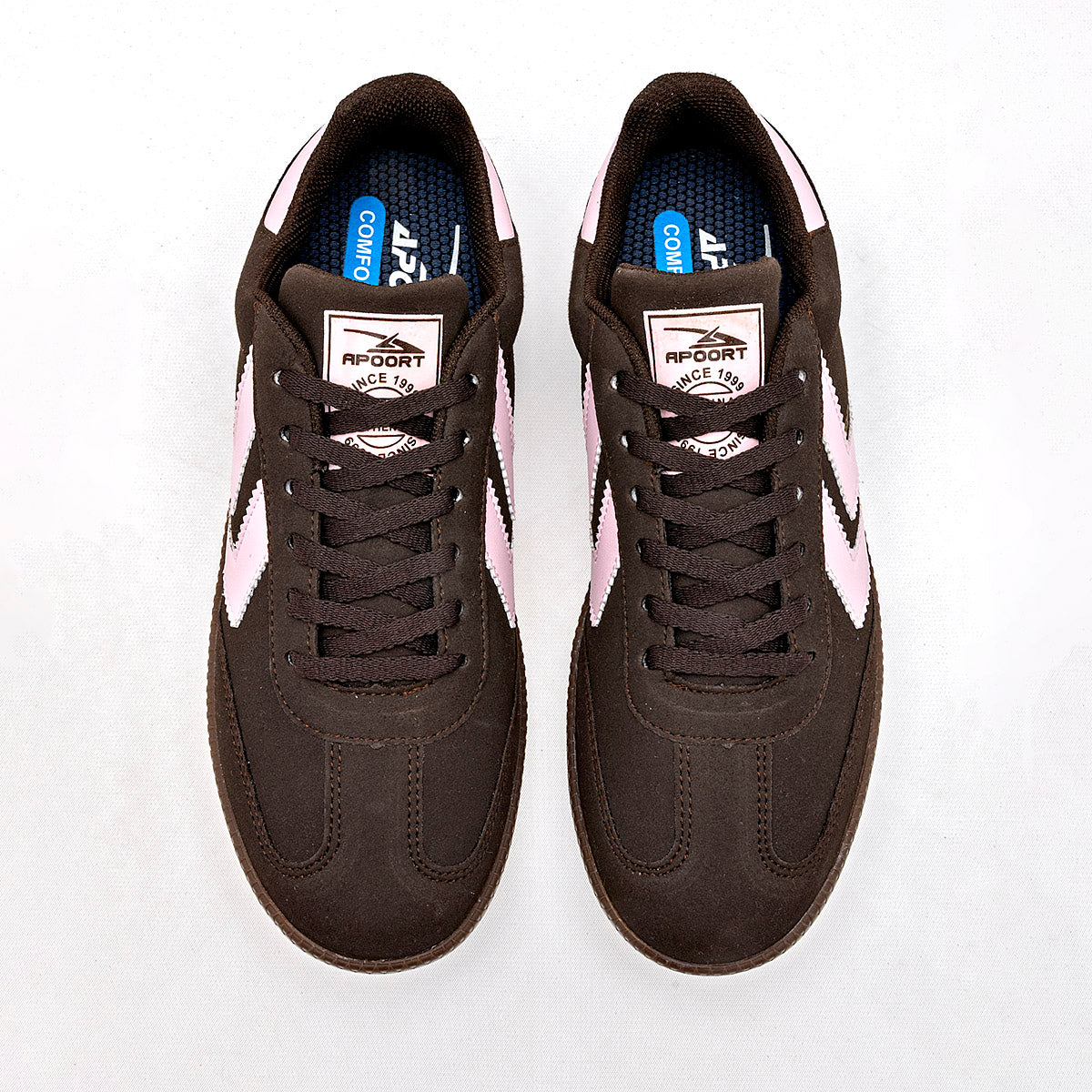 TENIS URBANO MUJER APOORT A010 CAFE ROSA