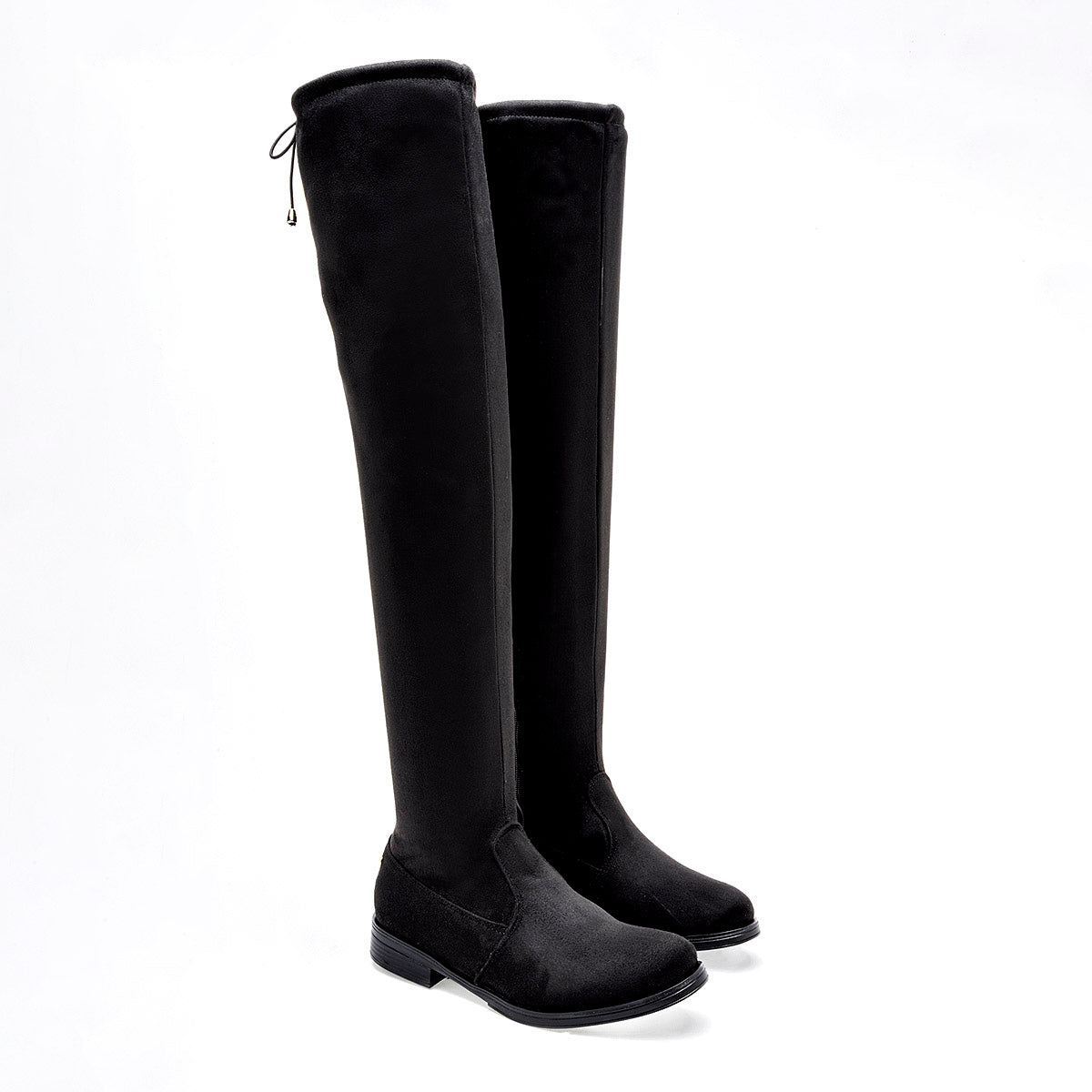 Bota Larga Moramora Para Mujer Color Negro  Tubo 56 Cm