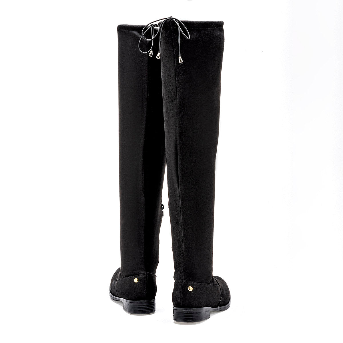 Bota Larga Moramora Para Mujer Color Negro  Tubo 56 Cm