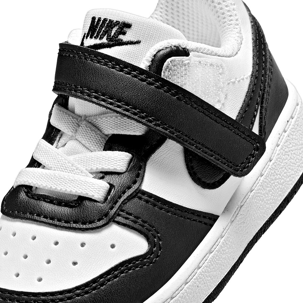 TENIS NIÑO URBANO NIKE  Court Borough Low Recraft BLANCO NEGRO