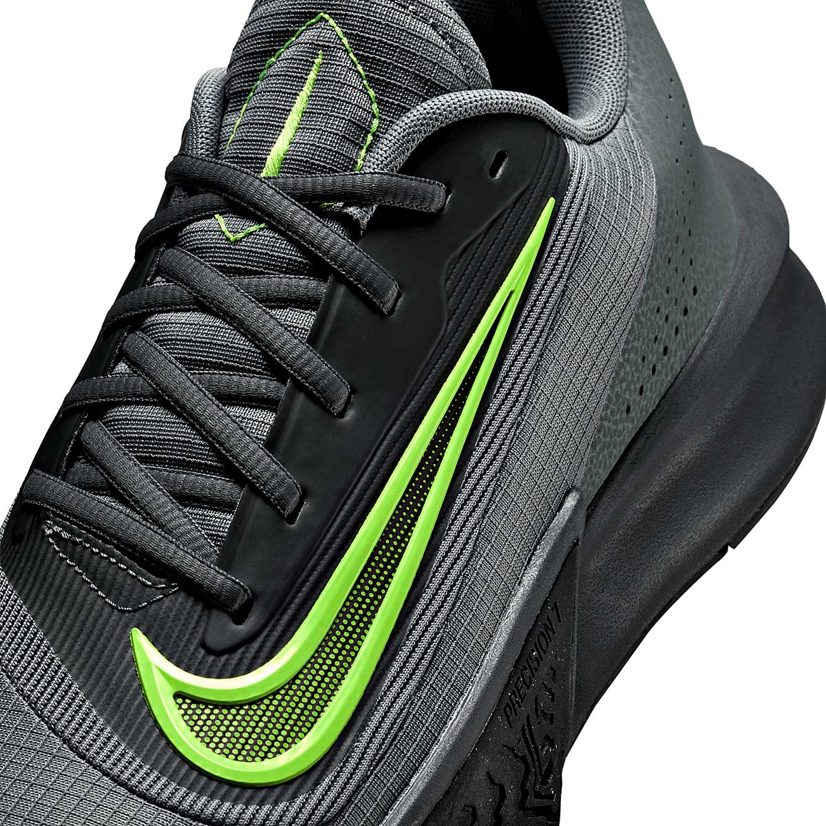 TENIS DEPORTIVO HOMBRE NIKE  Precision VII GRIS VERDE