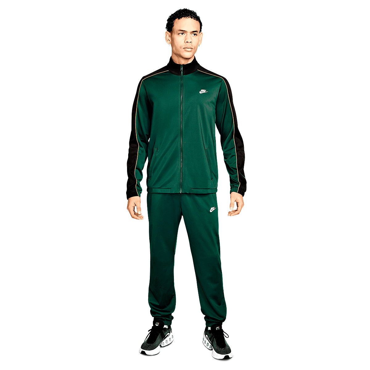 CONJUNTO HOMBRE NIKE Club Poly Knitted Track Suit VERDE NEGRO