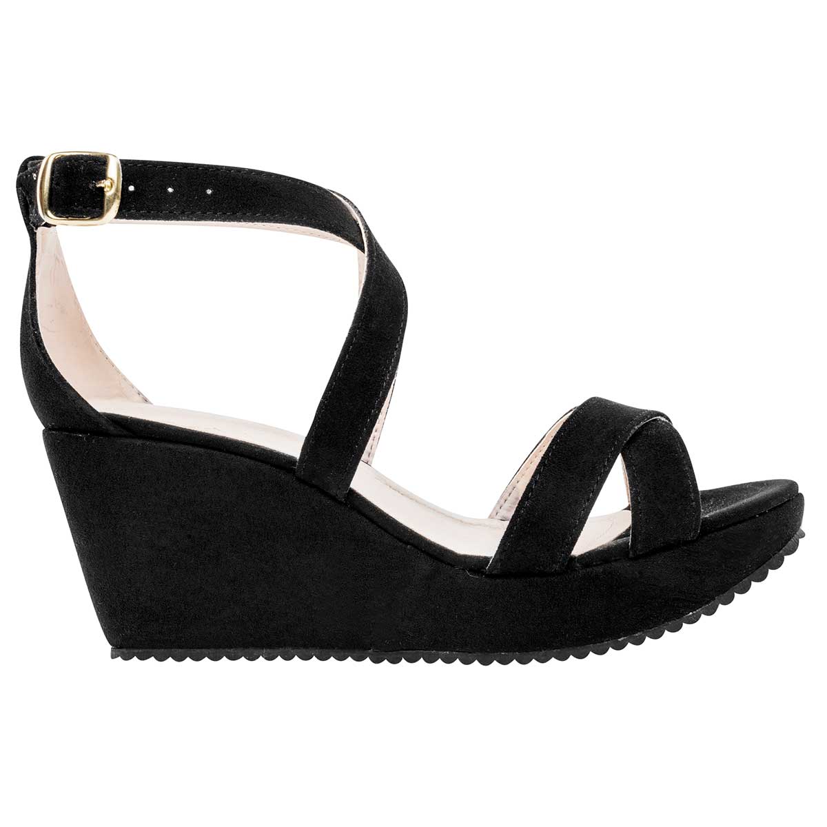 Sandalia Fratta 6025 Mujer Color Negro