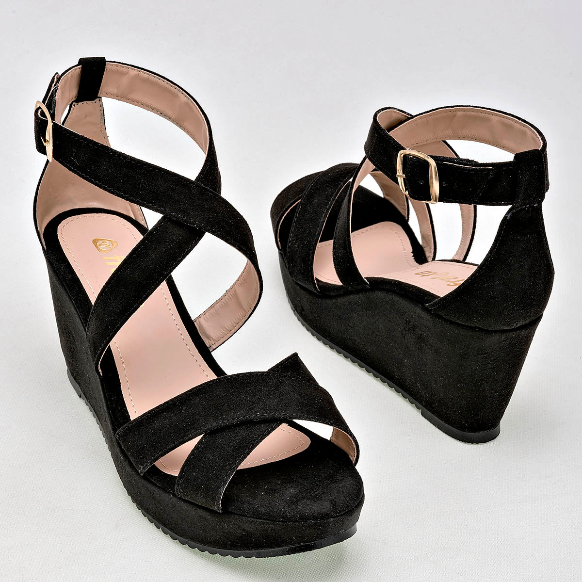 Sandalia Fratta 6025 Mujer Color Negro