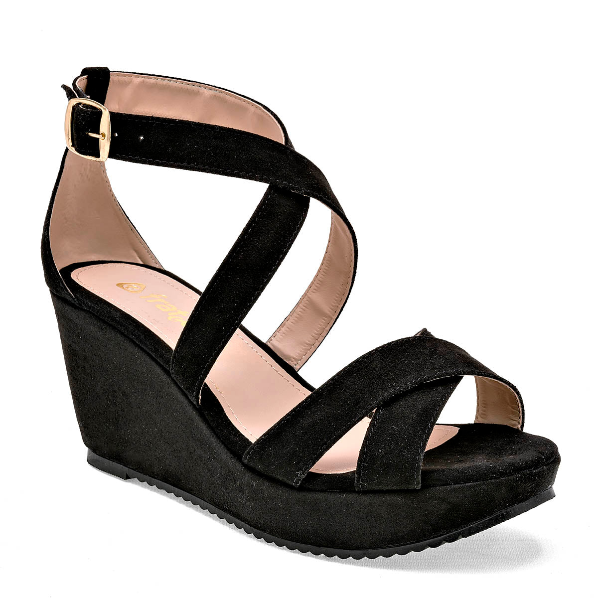 Sandalia Fratta 6025 Mujer Color Negro