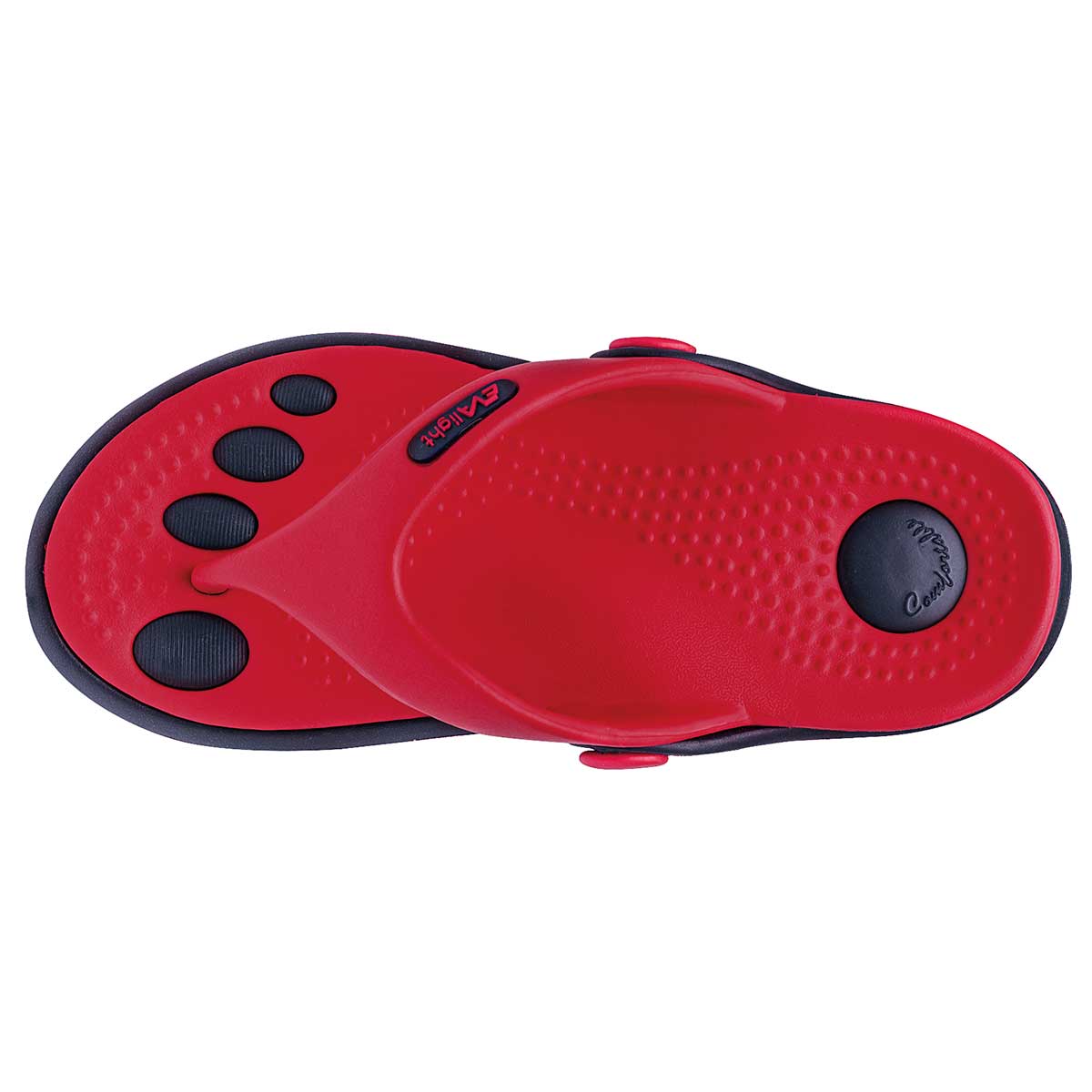Sandalia Evalight Sktw01 Mujer Color Rojo
