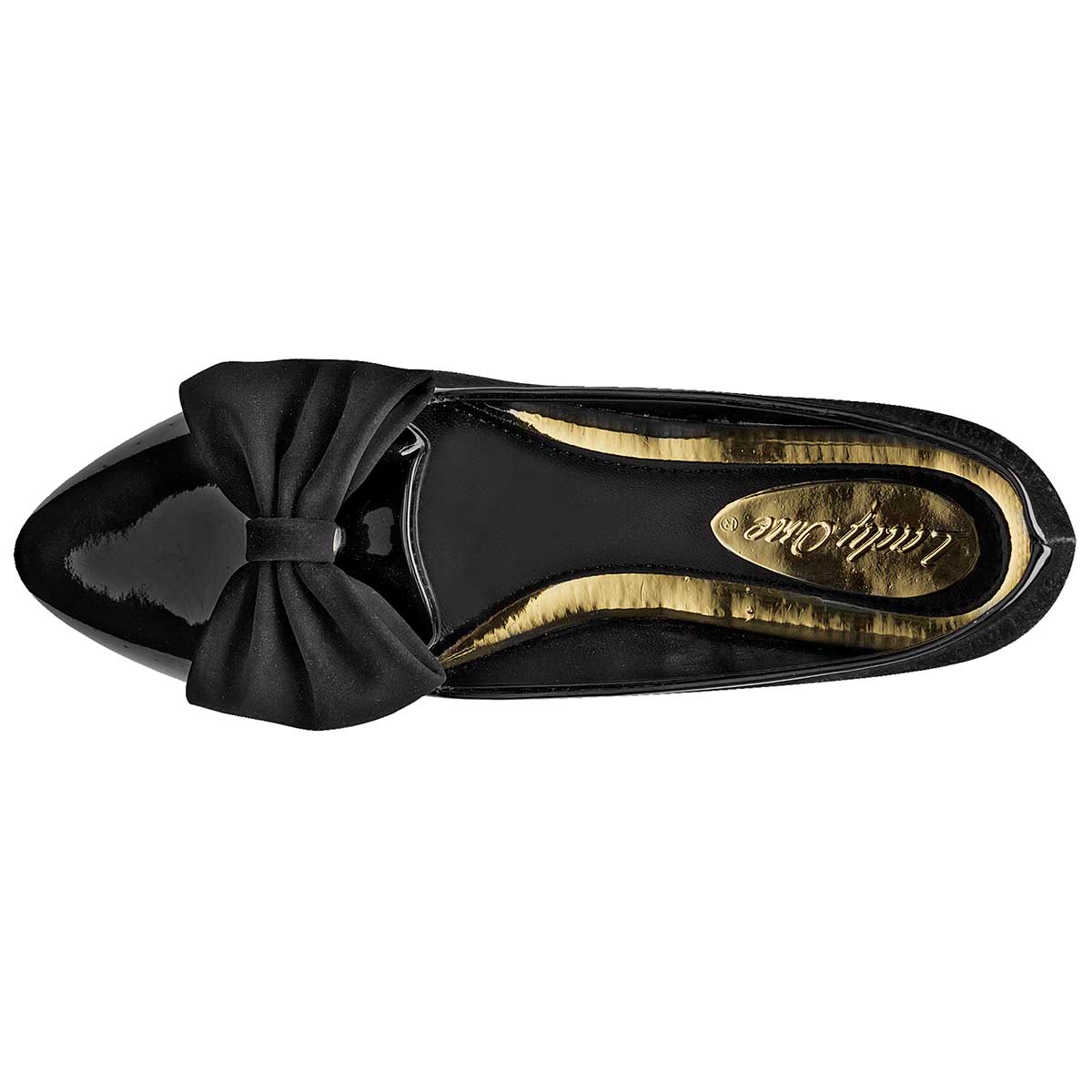 FLATS MUJER LADY ONE EX5800 NEGRO CHAROL