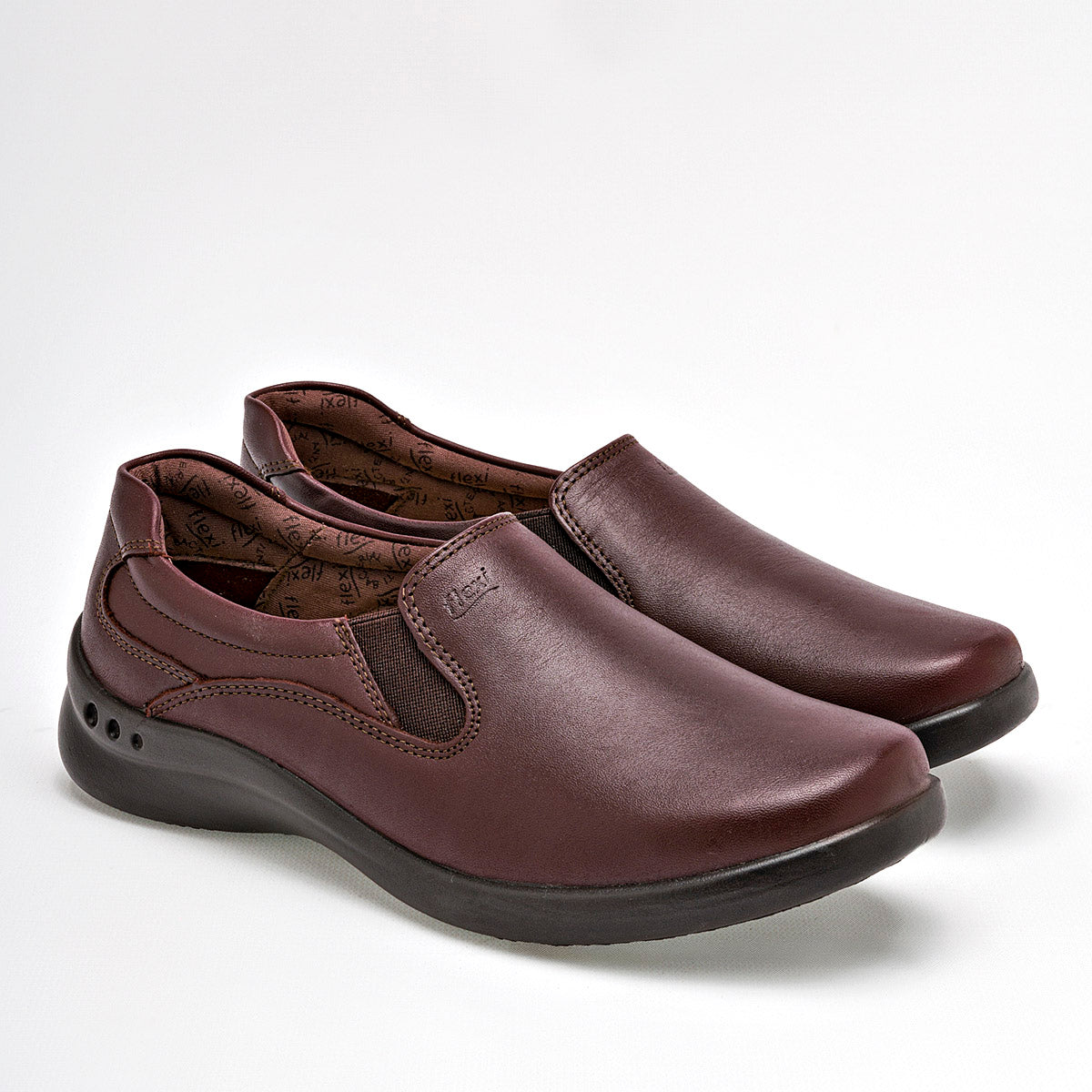 ZAPATO CONFORT MUJER FLEXI 48301 CAFE